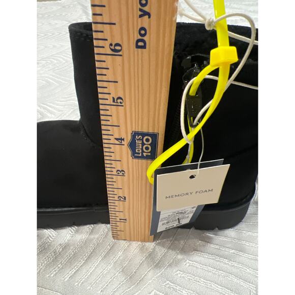 Universal Thread Black Ankle Boots Size 9 | Side Zip Memory Foam NWT Sale !!! - Picture 3 of 9